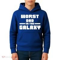 Worst Dad In The Galaxy Gift Kids Hoodie thumb 4