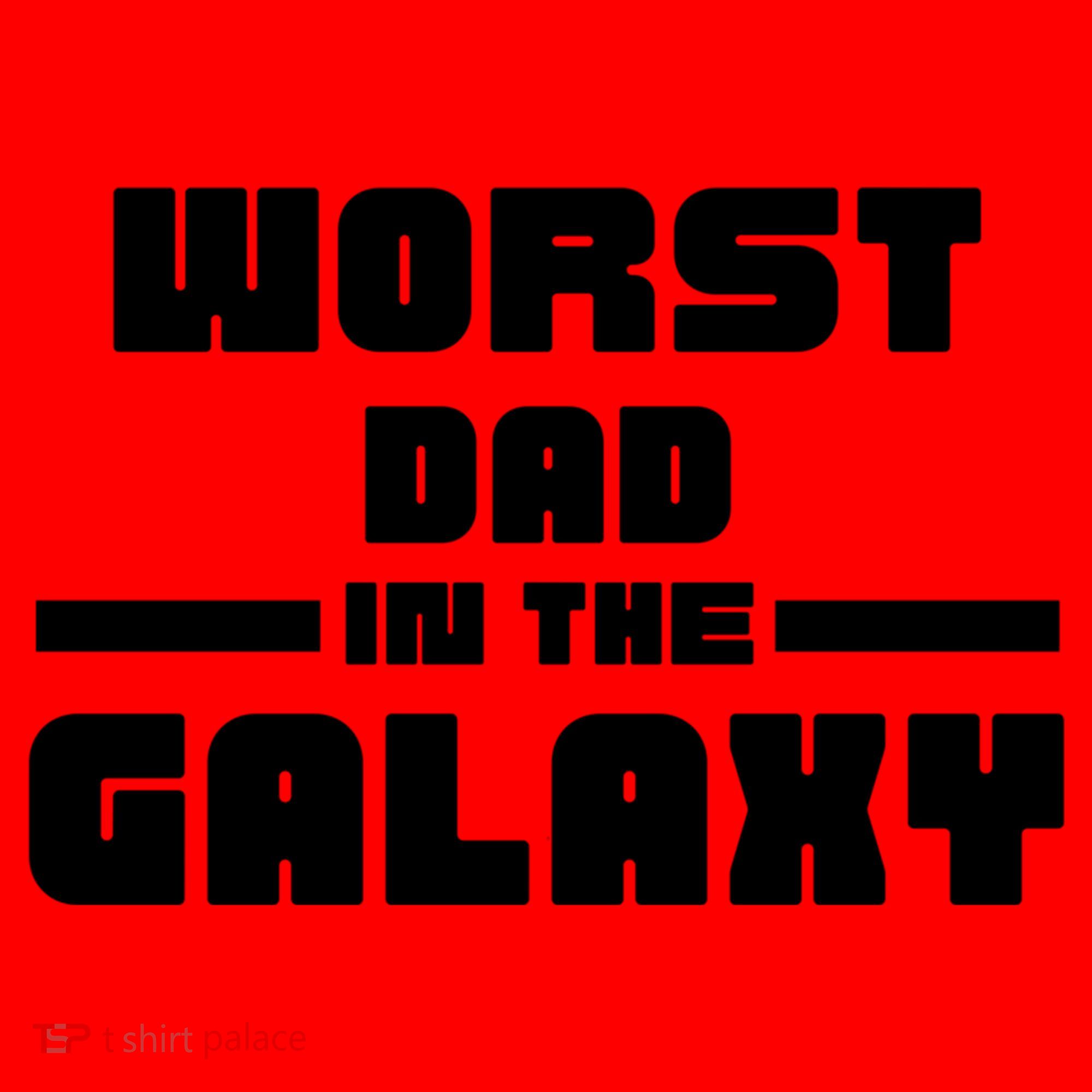 Worst Dad In The Galaxy Gift Santa Hat