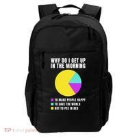 Why Do I Get Up In The Morning Funny I Have To Pee Backpack thumb 0