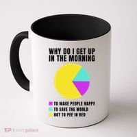 Why Do I Get Up In The Morning Funny I Have To Pee Coffee Mug thumb 0