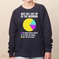 Why Do I Get Up In The Morning Funny I Have To Pee Women's Sweatshirt thumb 0