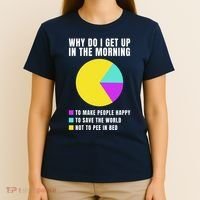 Why Do I Get Up In The Morning Funny I Have To Pee T-Shirt thumb 4