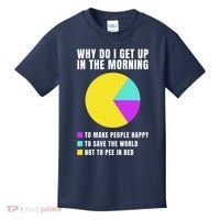 Why Do I Get Up In The Morning Funny I Have To Pee Kids T-Shirt thumb 0