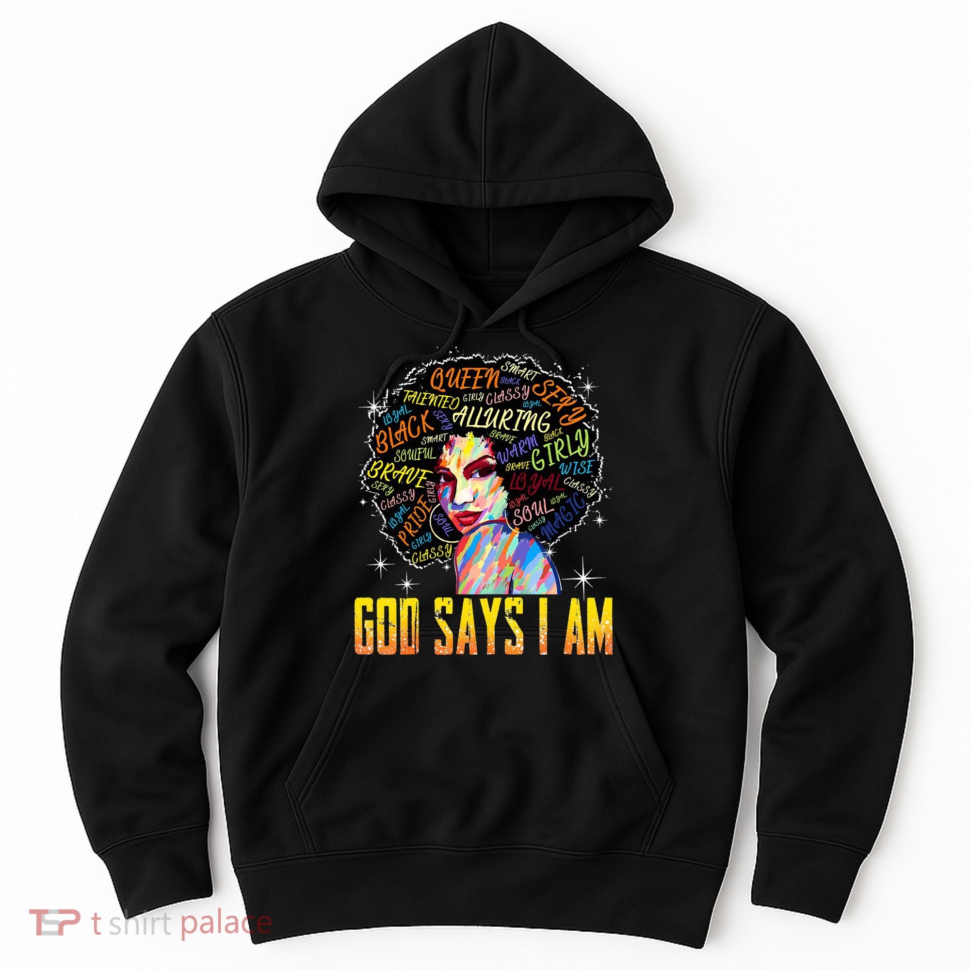 Wo Distressed Juneteenth Black History Awesome God Says I Am Hoodie