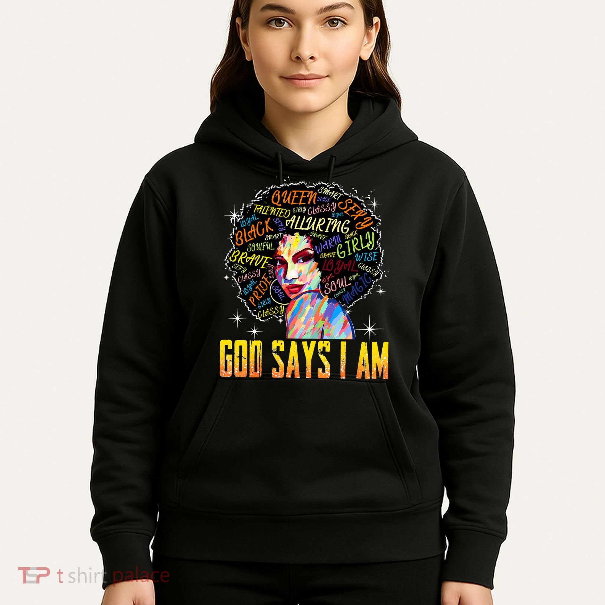 Wo Distressed Juneteenth Black History Awesome God Says I Am Hoodie