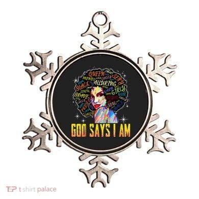 Wo Distressed Juneteenth Black History Awesome God Says I Am Ornament