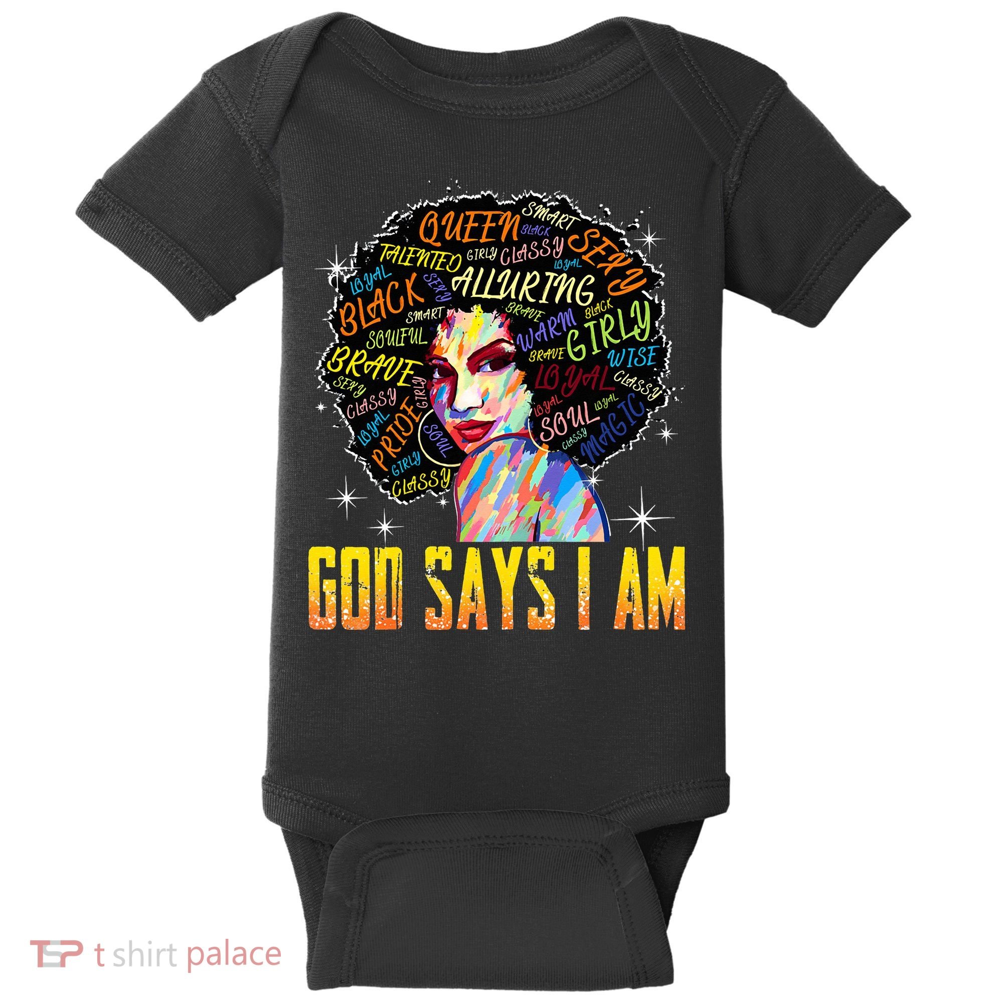 Wo Distressed Juneteenth Black History Awesome God Says I Am Baby Bodysuit