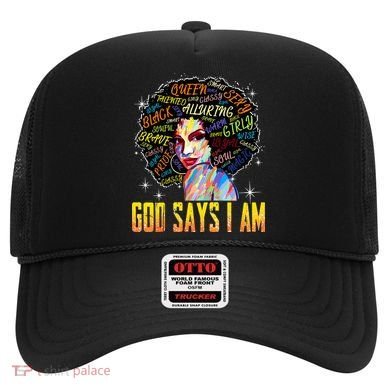 Wo Distressed Juneteenth Black History Awesome God Says I Am Hat