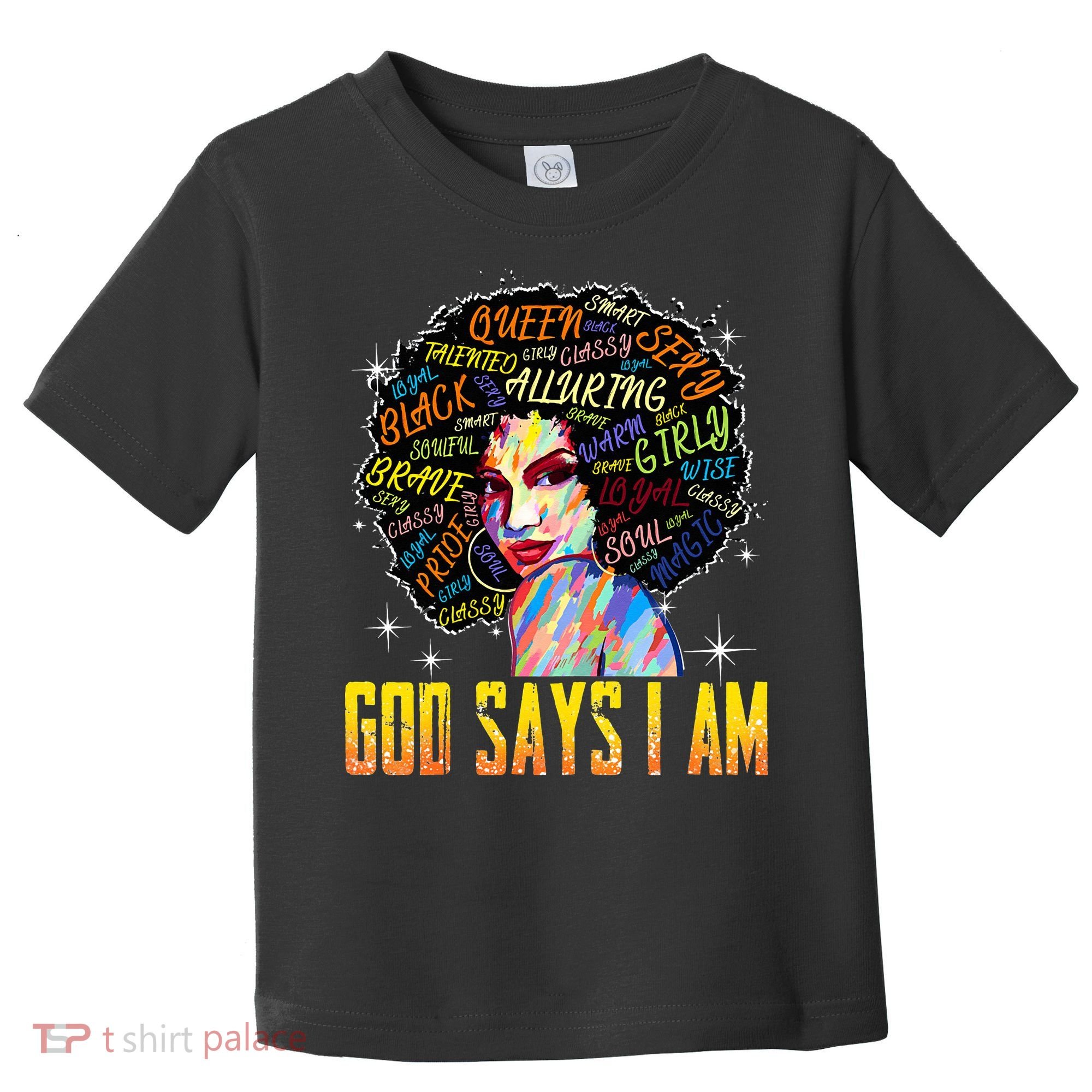 Wo Distressed Juneteenth Black History Awesome God Says I Am Toddler T-Shirt