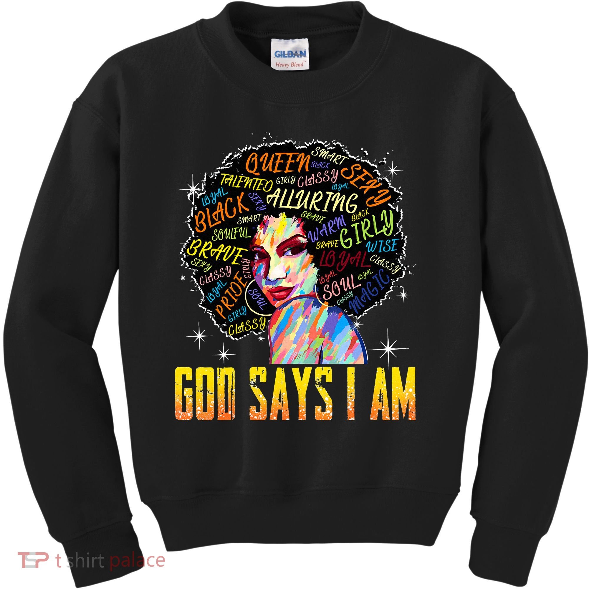 Wo Distressed Juneteenth Black History Awesome God Says I Am Kids Sweatshirt