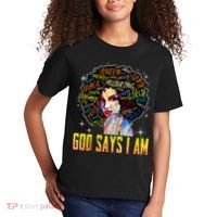 Wo Distressed Juneteenth Black History Awesome God Says I Am Kids T-Shirt thumb 2