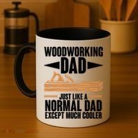 Woodworking Dad Just Like A Normal Dad Except Much Cooler Coffee Mug thumb 4