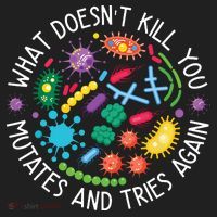 What Doesnt Kill You Mutates And Tries Again Funny Biology Beanie thumb 2