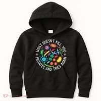 What Doesnt Kill You Mutates And Tries Again Funny Biology Kids Hoodie thumb 0