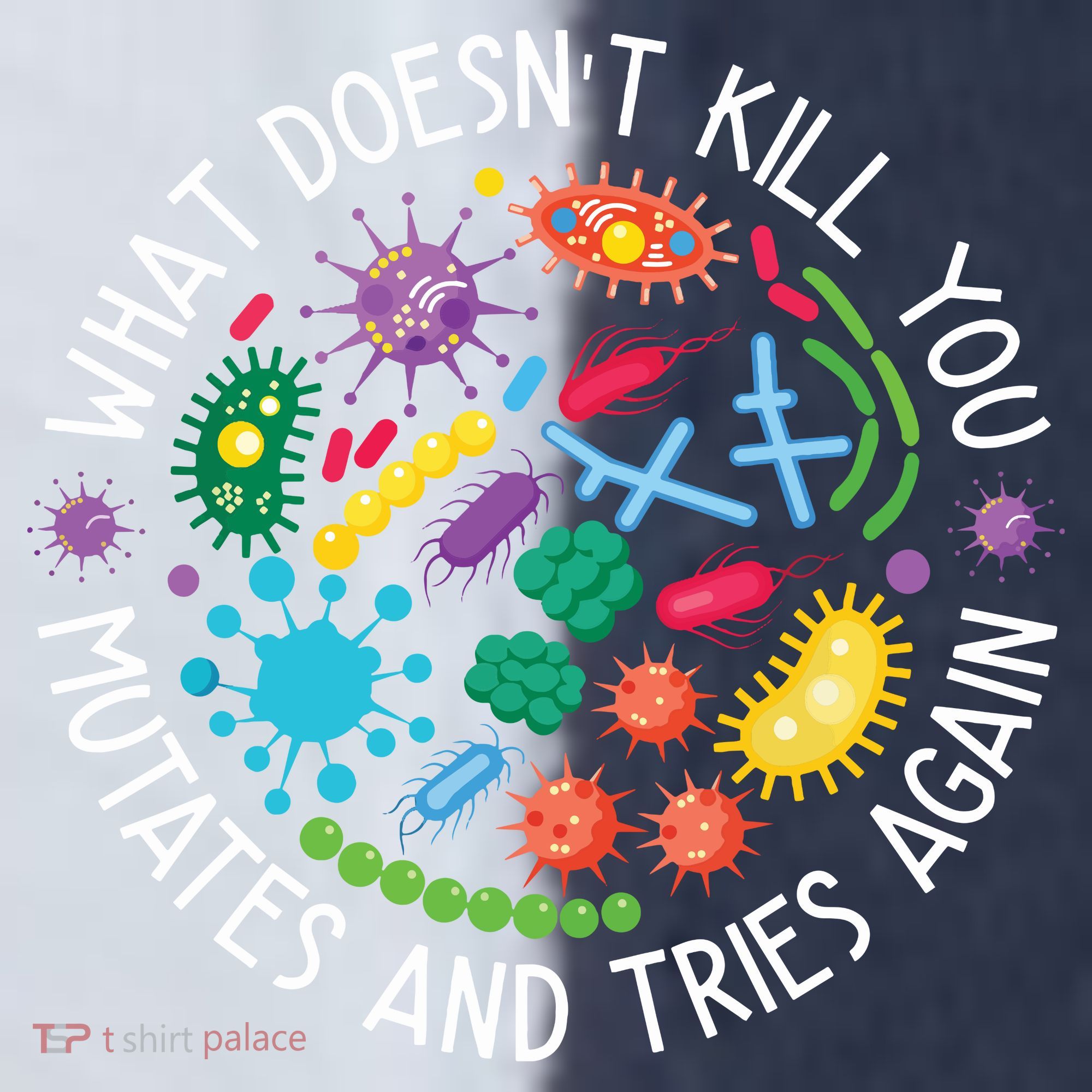 What Doesnt Kill You Mutates And Tries Again Funny Biology Sport-Tek Competitor United Soccer Jersey