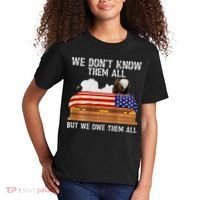 We Dont Know Them All But We Owe Them All 4th Of July Back Kids T-Shirt thumb 2