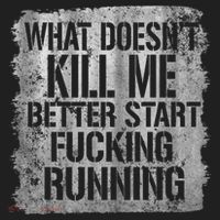 What Doesn't Kill Me Better Start Fucking Running Golf Towel thumb 3