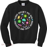 What DoesnT Kill You Mutates And Tries Again Funny Biology Kids Sweatshirt thumb 0