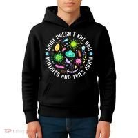 What DoesnT Kill You Mutates And Tries Again Funny Biology Kids Hoodie thumb 4