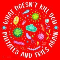 What DoesnT Kill You Mutates And Tries Again Funny Biology Santa Hat thumb 1