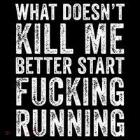 What Doesn't Kill Me Better Start Fucking Running Funny Women's Hoodie thumb 2