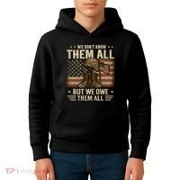 We Don't Know Them All But We Owe Them All Kids Hoodie thumb 4