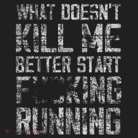 What Doesnt Kill Me Better Start F Running Funny Distressed Beanie thumb 2