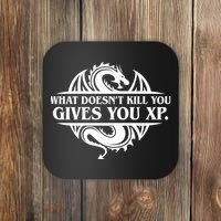 What Doesnt Kill You Give You Xp Tabletop Rpg Gaming Coaster thumb 0
