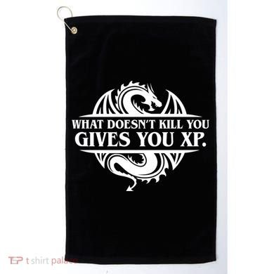 What Doesnt Kill You Give You Xp Tabletop Rpg Gaming Golf Towel