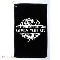 What Doesnt Kill You Give You Xp Tabletop Rpg Gaming Golf Towel thumb 0