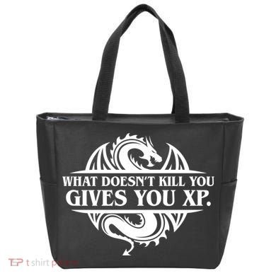 What Doesnt Kill You Give You Xp Tabletop Rpg Gaming Tote Bag