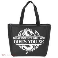 What Doesnt Kill You Give You Xp Tabletop Rpg Gaming Tote Bag thumb 0