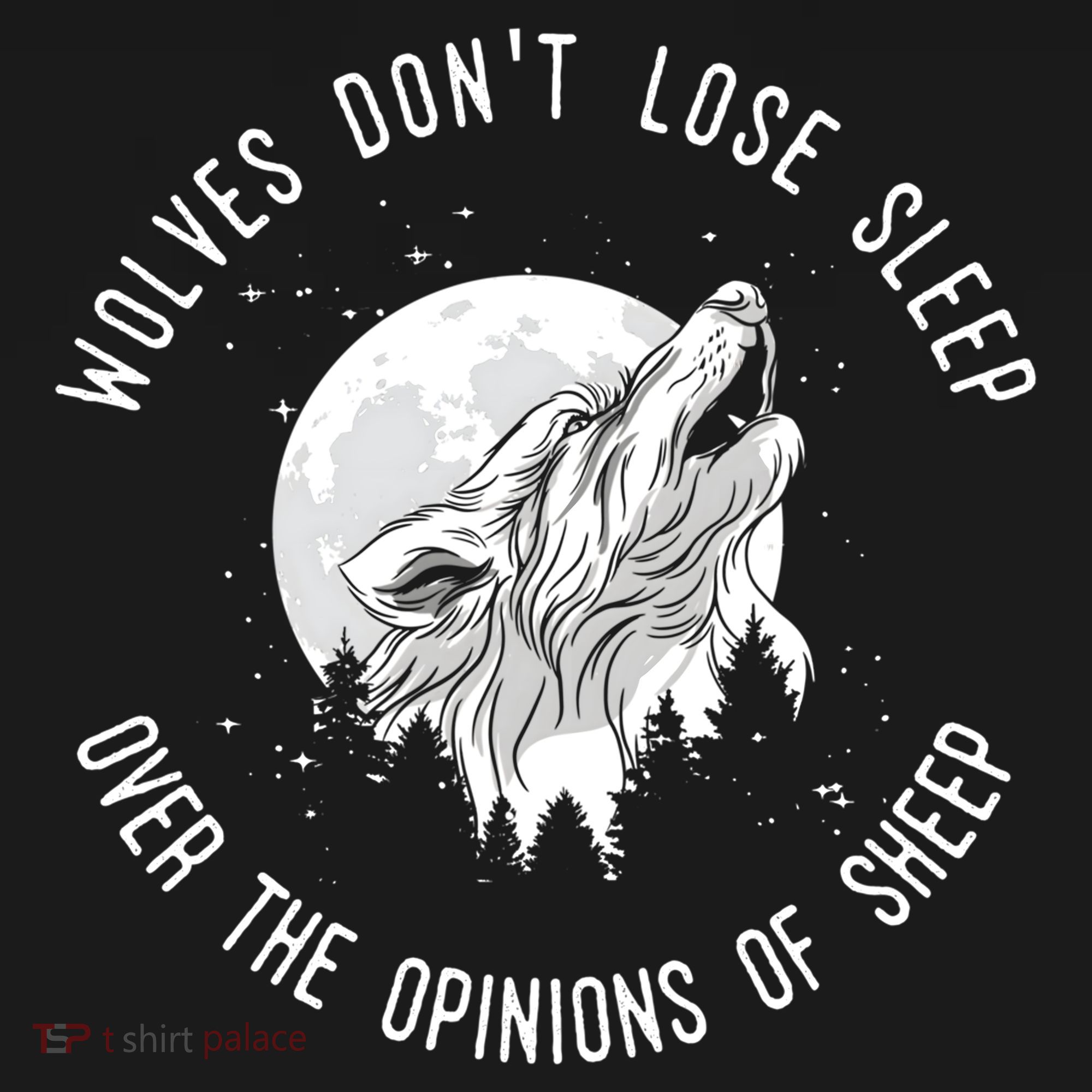 Wolves Don't Lose Sleep Over The Opinions Of Sheep Gift Women's Hoodie
