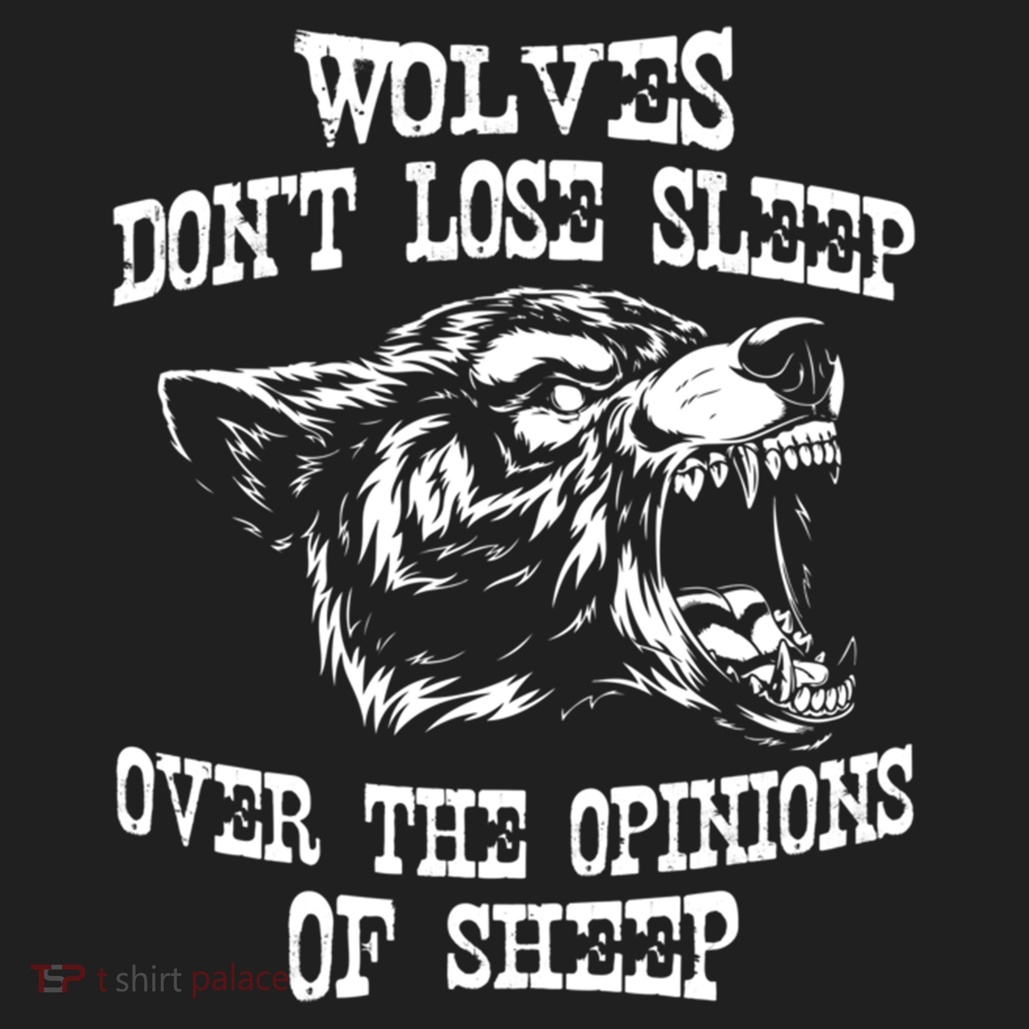 Wolves Dont Lose Sleep Over Opinions Of Sheep Wolf Gift Hat