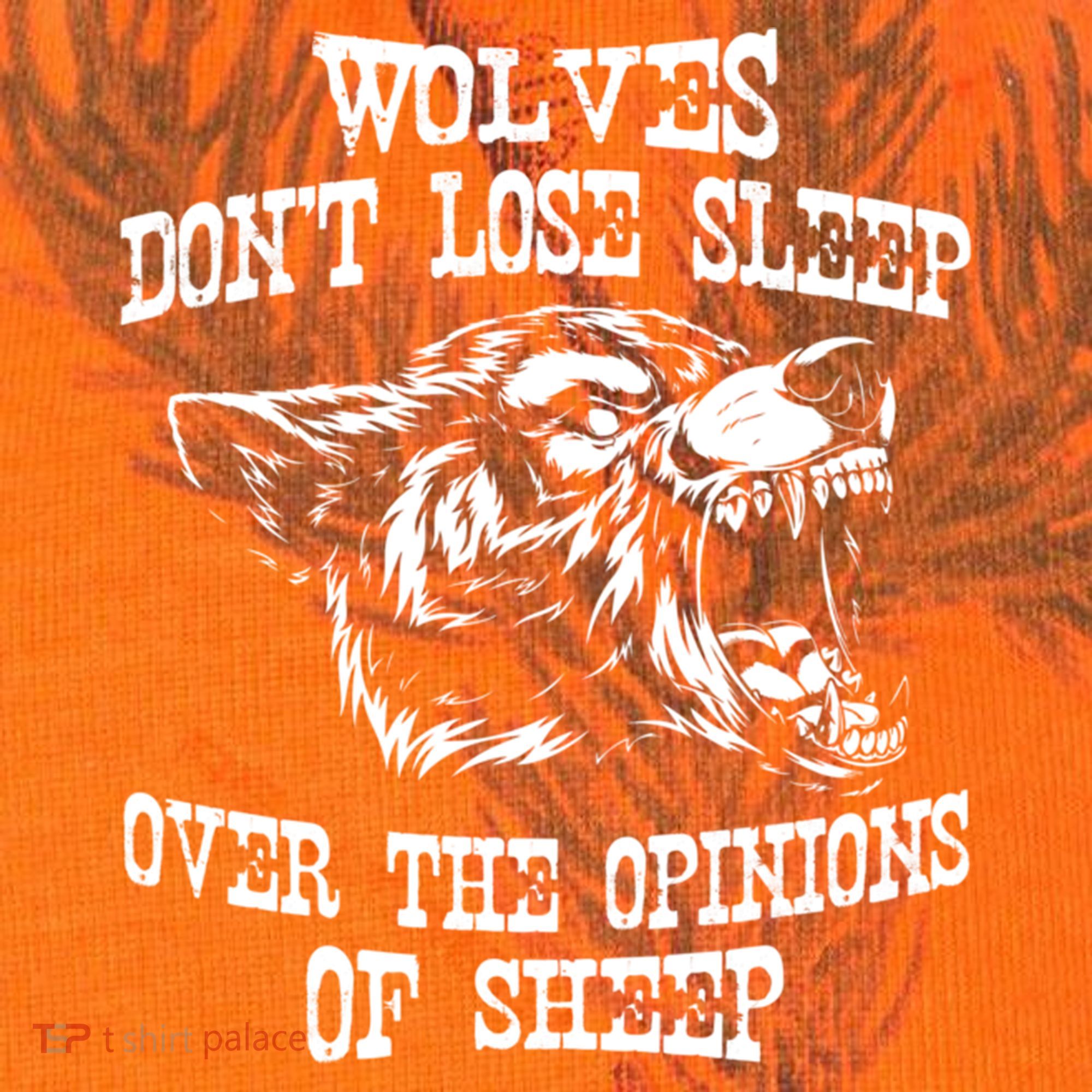 Wolves Dont Lose Sleep Over Opinions Of Sheep Wolf Gift Kati Licensed 12" Camo Cuffed Beanie