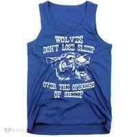 Wolves Dont Lose Sleep Over Opinions Of Sheep Wolf Gift Tank Top thumb 0