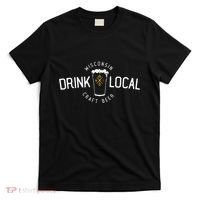 Wisconsin Drink Local Craft Beer Home State Gift T-Shirt thumb 0