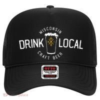 Wisconsin Drink Local Craft Beer Home State Gift Hat thumb 0