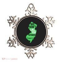 We DonT Like You Either New Jersey New York Rivalry Ornament thumb 0