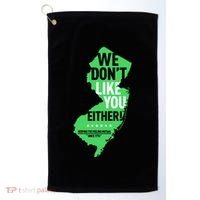 We DonT Like You Either New Jersey New York Rivalry Golf Towel thumb 0