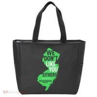 We DonT Like You Either New Jersey New York Rivalry Tote Bag thumb 0