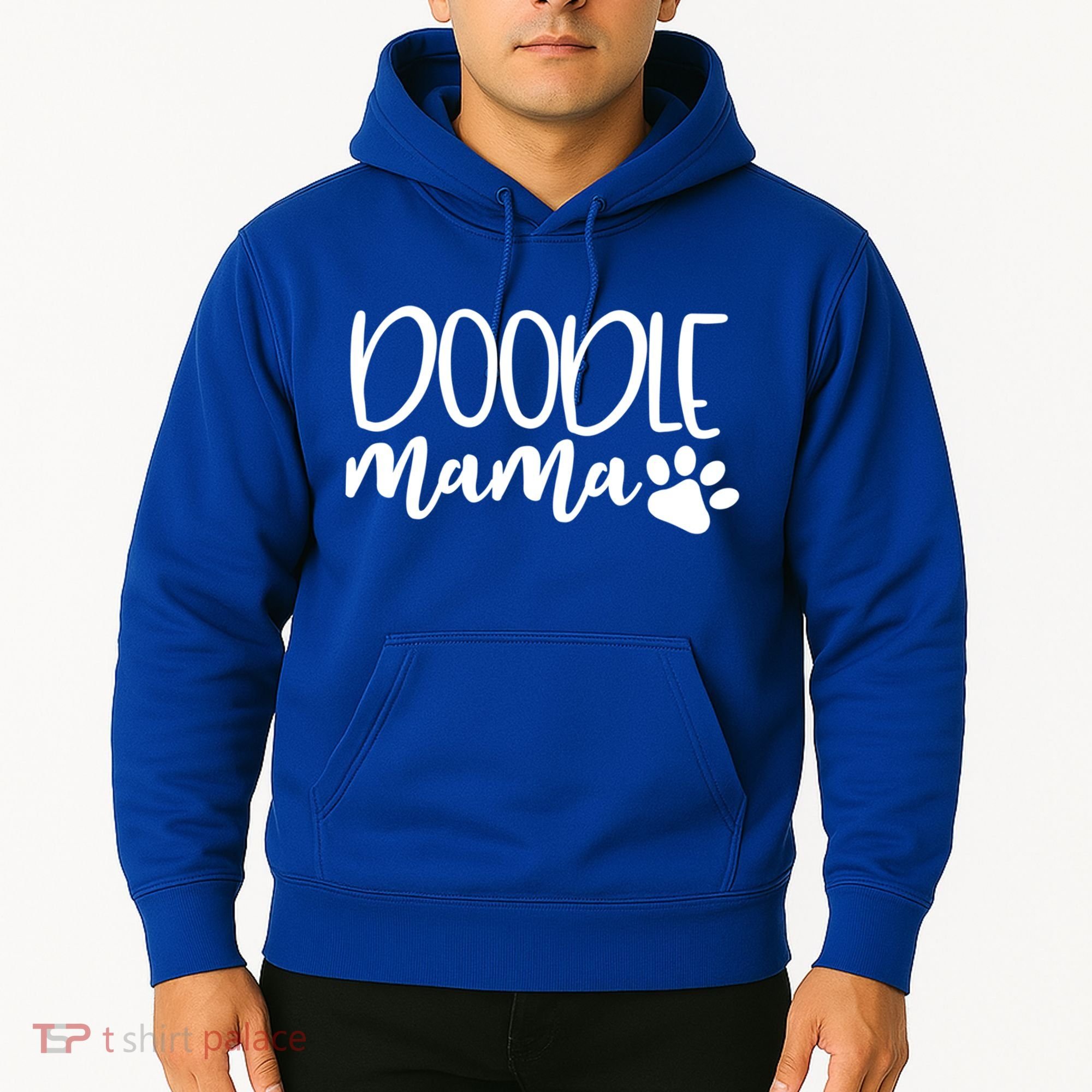 Wo Doodle Mama Gift Dog Paw Goldendoodle Mom Gift Hoodie