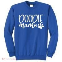 Wo Doodle Mama Gift Dog Paw Goldendoodle Mom Gift Sweatshirt thumb 0