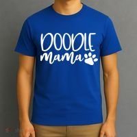 Wo Doodle Mama Gift Dog Paw Goldendoodle Mom Gift T-Shirt thumb 3