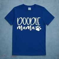 Wo Doodle Mama Gift Dog Paw Goldendoodle Mom Gift T-Shirt thumb 5
