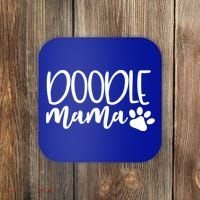 Wo Doodle Mama Gift Dog Paw Goldendoodle Mom Gift Coaster thumb 0