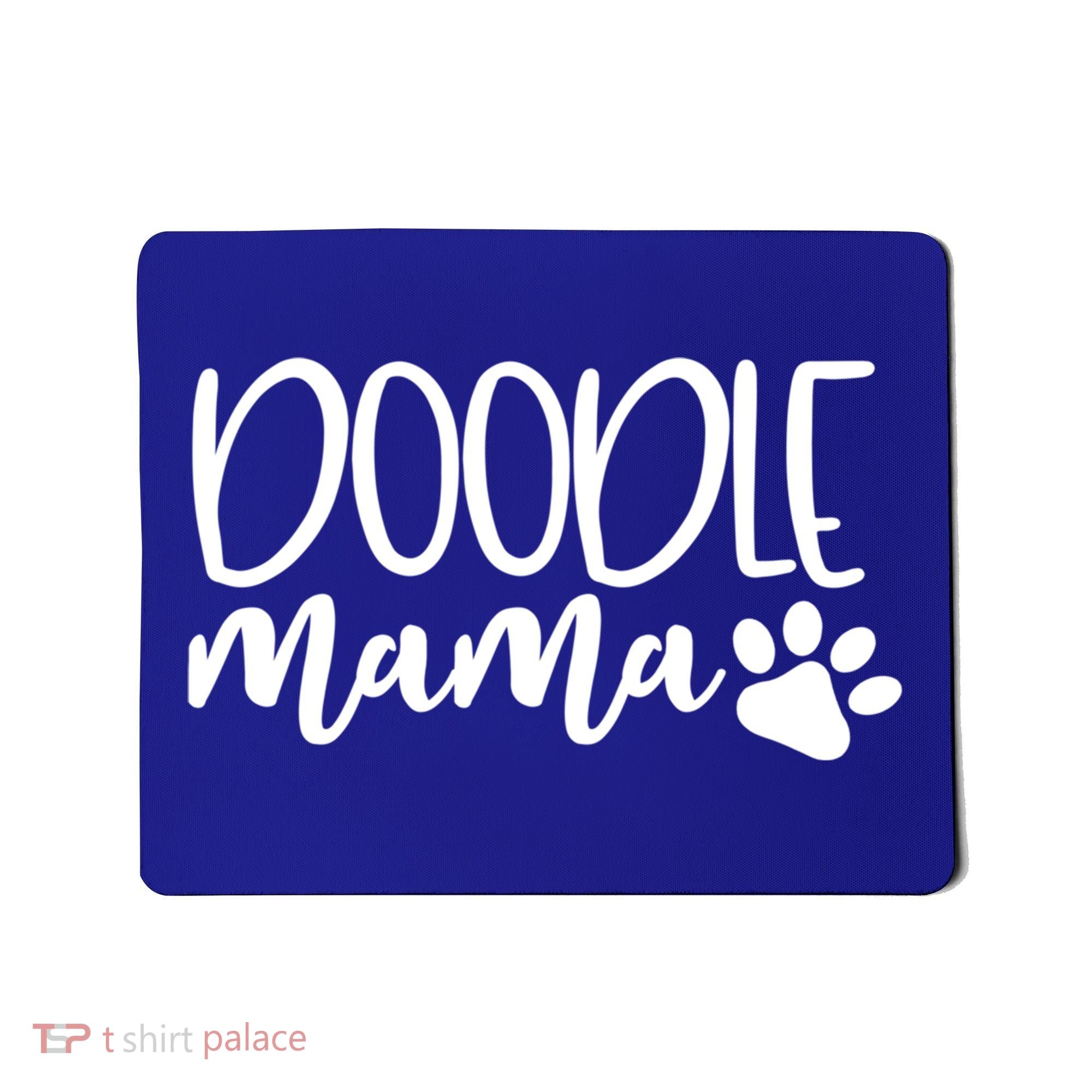 Wo Doodle Mama Gift Dog Paw Goldendoodle Mom Gift Mousepad