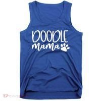 Wo Doodle Mama Gift Dog Paw Goldendoodle Mom Gift Tank Top thumb 0