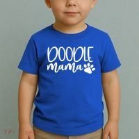 Wo Doodle Mama Gift Dog Paw Goldendoodle Mom Gift Toddler T-Shirt thumb 2