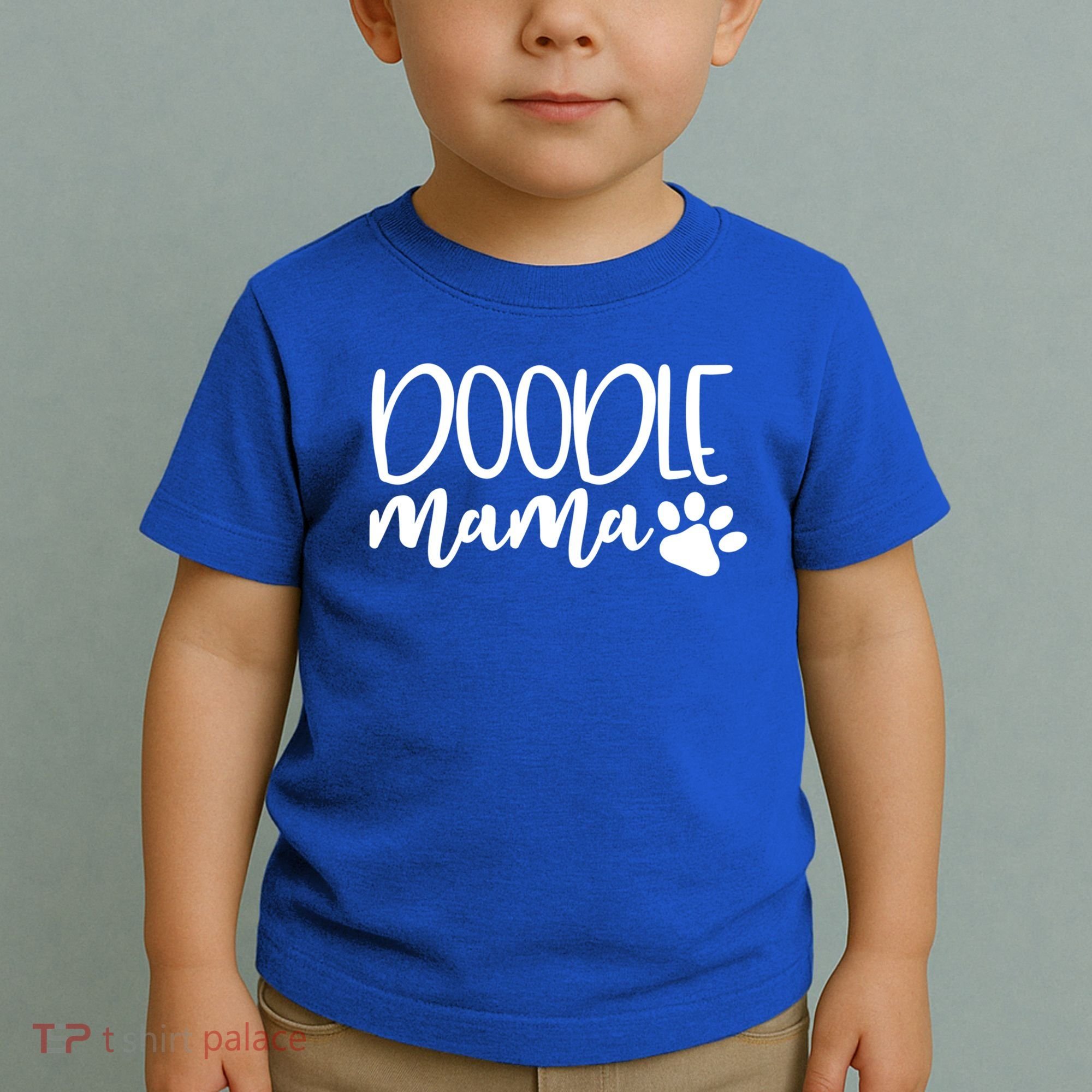 Wo Doodle Mama Gift Dog Paw Goldendoodle Mom Gift Toddler T-Shirt